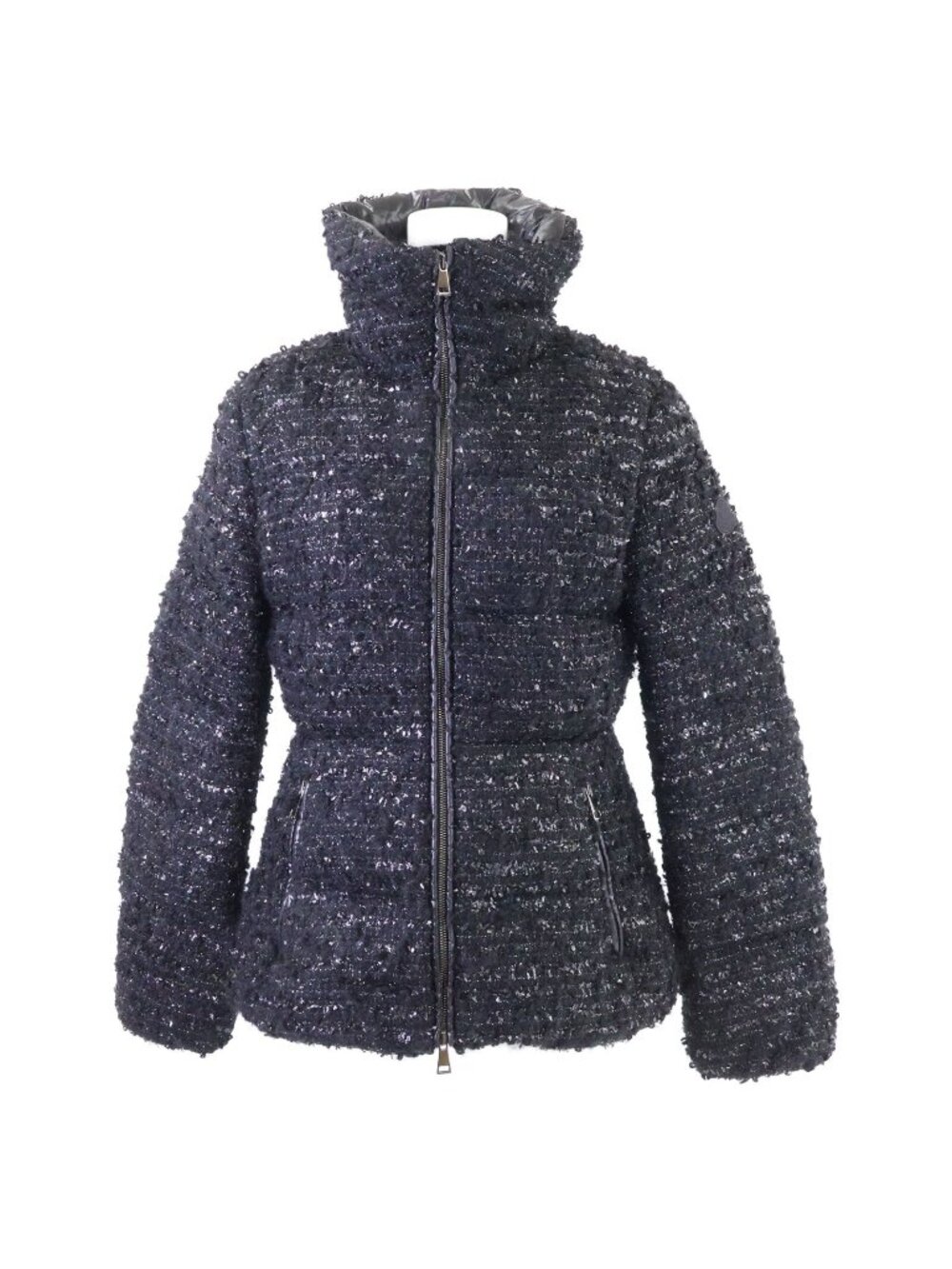 Moncler 25 Urbel Mohair Blend Tweed Down Jacket